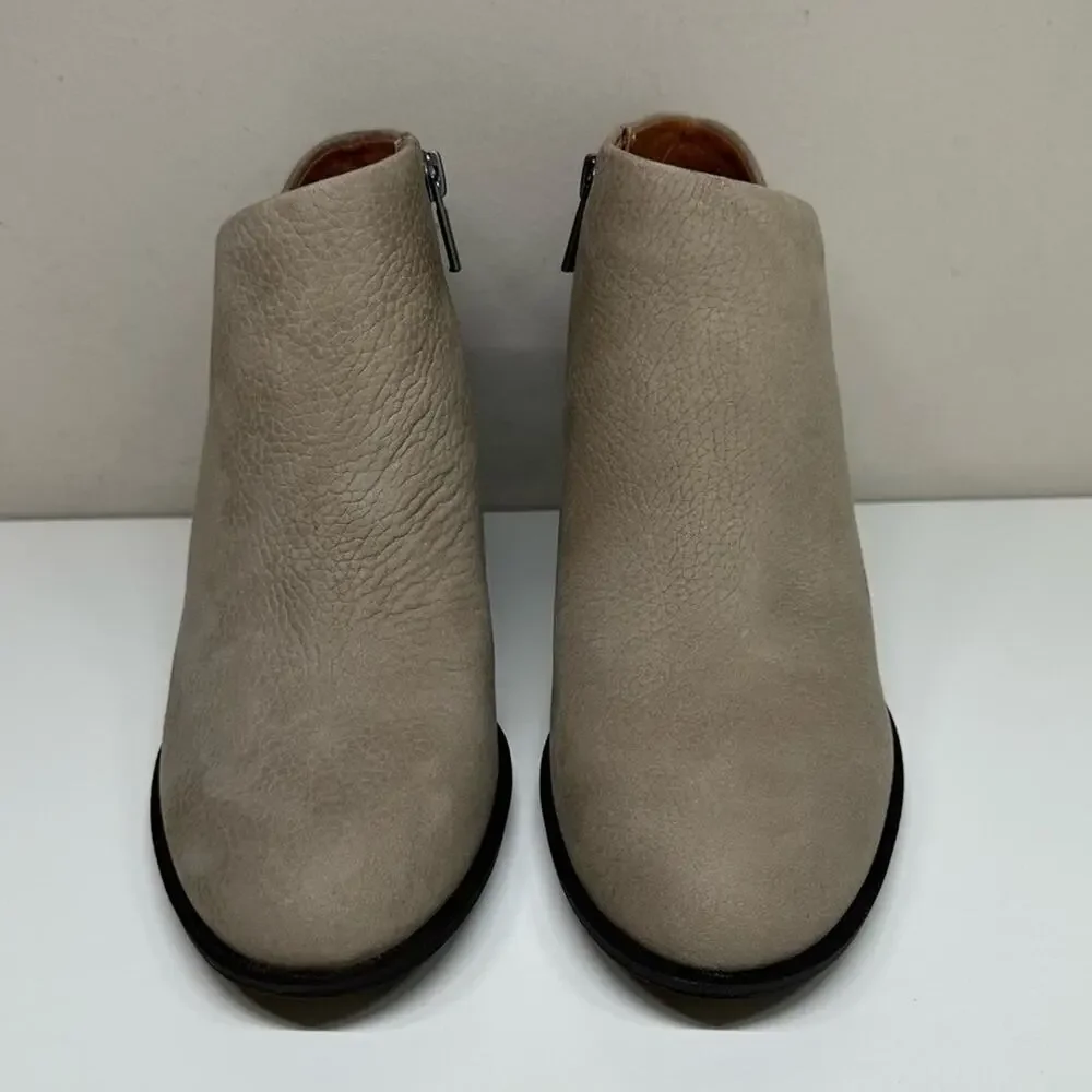NWOB | Lucky Brand | Bellita Booties | Taupe | Size 6.5 M